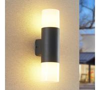 Lindby Tabyn outdoor wall light, two-bulb