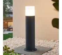 Lindby Tabyn pillar light, round, dark grey