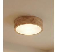 Ceiling Light 'Tanju' dimmable) in Brown Made of Wood for e.g. Living Room & Dining Room (2 Light Sources, E27) from Lindby | Ceiling lamp, lamp