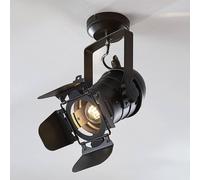 Ceiling Light 'Tilen' dimmable in Black Made of Metal for e.g. Living Room & Dining Room (1 Light Source, E27) from Lindby | Ceiling lamp, lamp