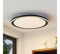 Lindby LED Ceiling Light Verdan dimmable (Modern) in Black Made of Metal for e.g. Living Room & Dining (1 Light Source,) from Ceiling lamp,