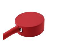 Lindby wall lamp Jyla red/black lens 3,000 K GX53 flexible arm