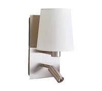 Lindby Wall Light Aiden (Modern) in Silver Made of Textile for e.g. Living Room & Dining (1 Light Source, E14) from wall Lighting lamp