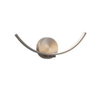 Lindby Wall Light Iven (Modern) in Silver Made of Metal for e.g. Living Room & Dining (1 Light Source,) from wall Lighting, lamp