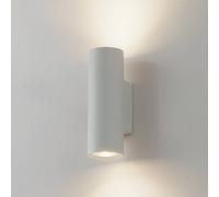 Lindby wall light Joffrey, 18 cm, white, up/down, GU10