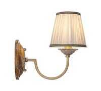 Lindby Wall Light Lumiel dimmable in Bronze Made of Textile for e.g. Living Room & Dining (1 Light Source, E14) from wall Lighting lamp