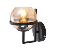 Lindby Wall Light 'Marinka' Modern Black Metal Dimmable (1 Light Source, E27) for Living Room & Dining Room