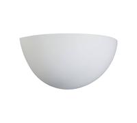 Lindby Wall Light 'Pascali' Modern Dimmable White Plaster/Clay 1 Light Source E14 Living Room Dining Room Office 28 cm (W) x 13 cm (H)