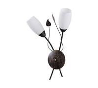 Lindby Wall Light Stefania dimmable (Antique, Vintage) in Brown Made of Metal for e.g. Living Room & Dining (2 Light Sources E14) from wall Lighting lamp
