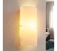 Lindby wall light Tuli, 28 cm, glass, semicircular, E14