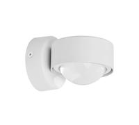 Lindby wall spotlight Jyla, white, 4,200 K, down, lens