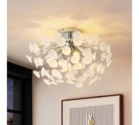 Lindby Ceiling Light Yurina dimmable (Modern) in White for e.g. Living Room & Dining (4 Light Sources, E14) from Ceiling lamp