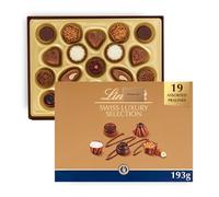 Linddt Swiss Luxury Selection Assorted Chocolate Box 193G - White and Dark Chocolate Box Medium - Gift Present or Sharing Box - Easter, Birthday, Celebrations, Congratulations (Pack of 1)