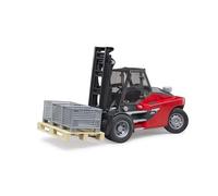 Linde HT160D stacker with pallet and cages | Forklift for Logistics, Transportation, Farm, Toy, 1:16 Scale