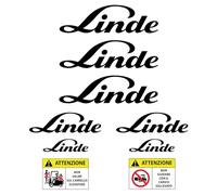 Linde Stickers for Forklift Muletto Decal H35D E25 E20 E60 E80 H40 (Black)