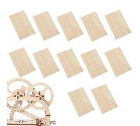 Linden Craft Sheet - Crafts In Linden Unfinished | Wood Sheets For Laser Cutting, 12 Pieces Thin Rectangular Panels In Linden Wood For Architectural Models, Boats For