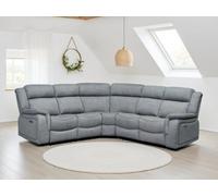 Linden Electric Recliner Sofa Grey Large Corner