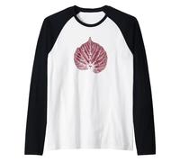 Linden Leaf/Botany Nature & Forest 3 Raglan Baseball Tee