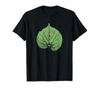 Linden Leaf/Botany Nature & Forest Value Graphic T-Shirt