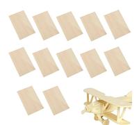 Linden Leaf, Unfinished Linden Craft | Unfinished Linden Blanks Making | Thin Rectangular Wood Board Parts, 12 Blank Square Wood Sheets Unfinished