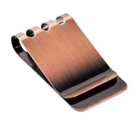 Lindenle Money Clip Spring Steel Cash Clips Large capacity Medium Size, Antique Copper, Medium