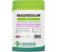 Lindens 500mg Magnesium Tablets | 90s 1-a-Day | UK Made | Tiredness, Muscle Function, Energy, Bones, Teeth, Nervous System | Lette