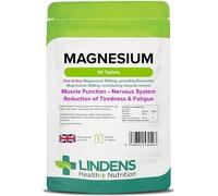 Lindens 500mg Magnesium Tablets | 90s 1-a-Day | UK Made | Tiredness, Muscle Function, Energy, Bones, Teeth, Nervous System | Letterbox Friendly | Vegan