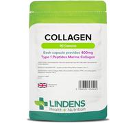 Lindens - Collagen 400mg - 90 Capsules - One-A-Day - UK Made - Marine Source Hydrolysed Collagen - Supports Bones, Cartilage, Ligaments, Tendons and Connective Tissues - Letterbox Friendly