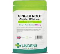 Lindens - Ginger Root 500mg - 90 Tablets - UK Made | Travel Sickness, Antioxidant, Joint Support | Letterbox Friendly, Vegan