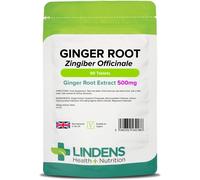 Lindens - Ginger Root 500mg - 90 Tablets - UK Made | Travel Sickness, Antioxidant, Joint Support | Letterbox Friendly, Vegan