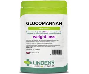 Lindens Glucomannan Konjac Fibre 500mg Capsules 360 Capsules