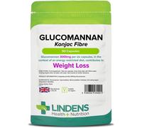 Lindens Glucomannan (Konjac Fibre) Capsules - 3,000mg Per Serving - 90 Pack - Weight Loss Aid - Contributes Towards The Reduction