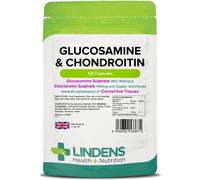 Lindens - Glucosamine & Chondroitin, 60 Capsules - UK Made - Glucosamine Sulphate 2KCl 500mg, Chondroitin 400mg with Copper - Conn