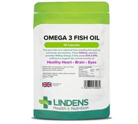 Lindens Omega 3 Fish Oil% DHA/EPA Capsules 90 30 Capsules
