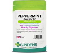 Lindens - Peppermint Oil 50mg Capsules - 100 Pack - UK Made - Essential Oil of Peppermint Supporting Healthy Digestion - Letterbox