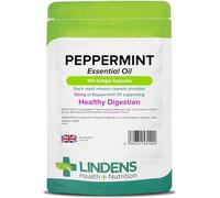 Lindens - Peppermint Oil 50mg Capsules - 100 Pack - UK Made - Essential Oil of Peppermint Supporting Healthy Digestion - Letterbox Friendly