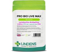 Lindens - Pro Bio Live Max 6 Billion CFU Capsules - 100 Pack - UK Made - Contributes to a Healthy Gut and Supports Digestion - Probiotic Vegetarian C