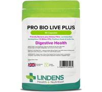 Lindens - Pro Bio Live Plus Dietary Fibre - 90 Capsules - UK Made - Lactobacillus Acidophilus, 1.5 Billion CFU with Psyllium Husk