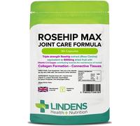 Lindens - Rosehip Max Joint Care Formula, 90 Capsules - UK Made - Joint Care, Collagen Formation & Connective Tissues - Nervous & Immune System Function - Letterbox Friendly, Vegan