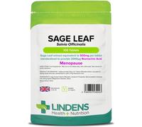 Lindens - Sage Leaf Extract 500mg Tablets - 100 Pack - UK Made - Equivalent to 500mg Dried Leaf Per Tablet - Standardised to Yield