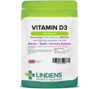 Lindens Vitamin D3 4000IU - 360 High Strength Capsules - Supports Healthy Immune System & Calcium Absorption - One-A-Day Capsule - 12 Month Suppl