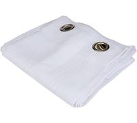 Linder 0133/10/375AB Large Net Curtain with Diamond Eyelets 290 x 240 cm - White