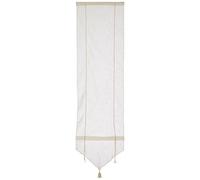 LINDER 0171/10/338 Adjustable Tapered Blind Linen Look Rod Pocket White 45X165