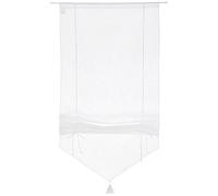LINDER 0171/10/338 Adjustable Tapered Blind Linen Look Rod Pocket White 58X165
