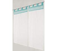 LINDER Net Curtain 60% Polyester 40 Pieces Sky Blue 45 x 90 cm