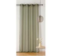 Linder Sheer curtains ETAMINE GIVREE in Kaki 145x240 cm