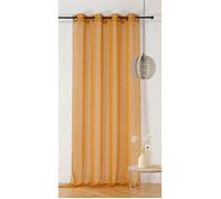 Linder Sheer curtains ETAMINE GIVREE in Brown 145x240 cm