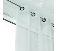 Linder Sheer curtains KAOLIN in White 150x300 cm