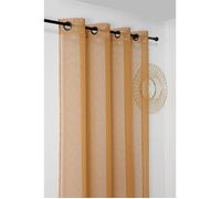 Linder Sheer curtains VOILAGE GAZETTE in Brown 145x240 cm