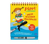 Lindgren Astrid Pippi Langstrumpf - Mein Wassermalspaß: Wassermal (Spiral Bound)